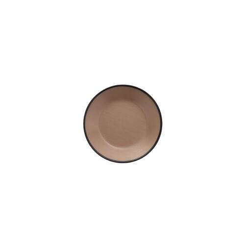 Coucou Melamine Round Sauce Dish 9.5cm - Beige & Black
