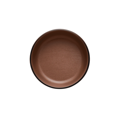Coucou Melamine Small Round Dish 12.7x4.4cm - Brown & Black