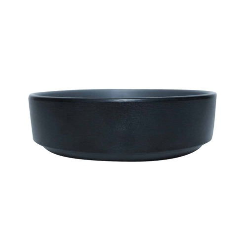 Coucou Melamine Small Round Dish 12.7x4.4cm - Grey & Black