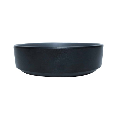 Coucou Melamine Small Round Dish 12.7x4.4cm - Grey & Black - 11SD12GB