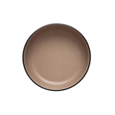 Coucou Melamine Small Round Dish 15.4x5.3cm - Beige & Black