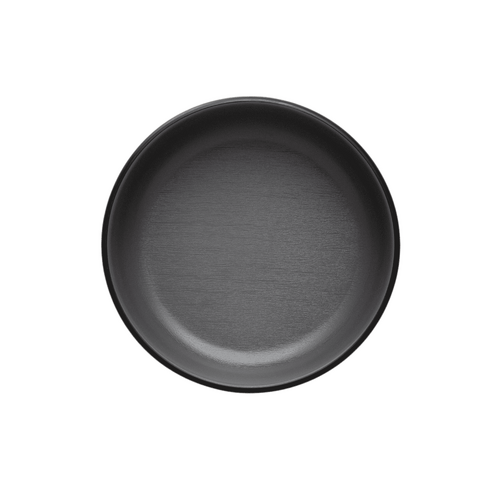 Coucou Melamine Small Round Dish 15.4x5.3cm - Grey & Black - 11SD15GB