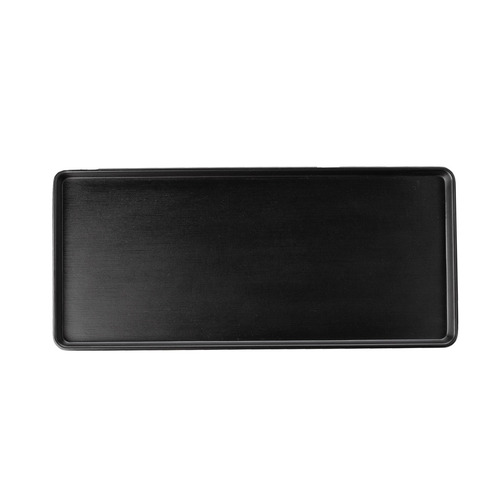 CouCou Dual Colour Rect. Plate 29x13cm - Black & Black