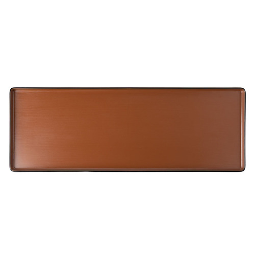 CouCou Dual Colour Rect. Plate 50x18cm - Brown & Black
