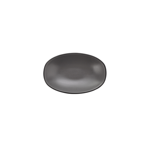 Coucou Melamine Oblong Plate 13.8.5cm - Grey & Black - 14BW13GB