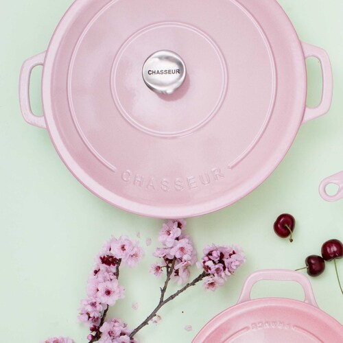 Chasseur Round French Oven Cherry Blossom Pink 200mm/2.5 Litre 