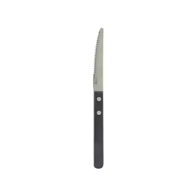 Cavalier Steak Knife with Black Bakelite Forged Handle and Point Tip of 220mm (Box of 12)