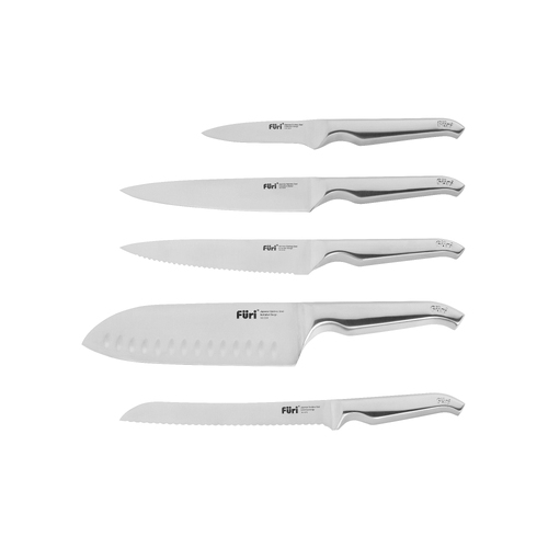 Furi Pro Acacia Wood Segmented Knife Block Set 6pc