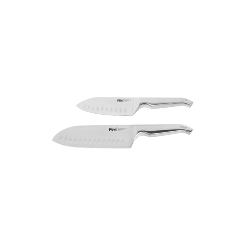 Furi Pro Acacia East/West Santoku Knife Set 2pc