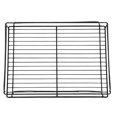 Glass Basket Rectangular Black PVC Coated 435x355x75mm