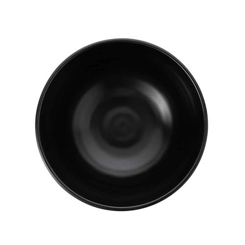 Coucou Melamine Round Bowl 16.5 / 16.5x8.3cm - Matte Black