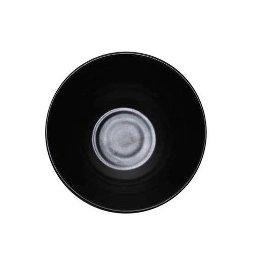 Coucou Melamine Round Bowl 19cm - Matte Black