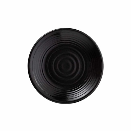 Coucou Melamine Round Plate 15.2cm -  Matt Black 