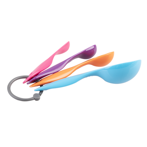 Appetito Measure Spoons Multi Colour - Set of 4 - 3280-0