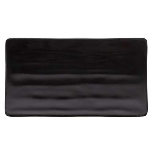 Coucou Melamine Plate 21.8x12.2x2.8cm - Matte Black