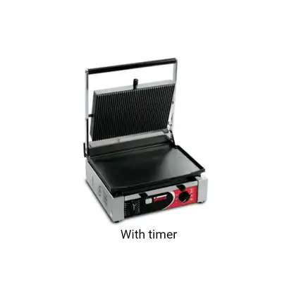 Sirman Cort 34A2401102SI L-L Panini Grill with Timer (Smooth Top / Smooth Bottom) - 34A2401102SI