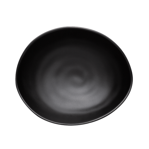 Coucou Melamine Oval Bowl Black 24cm - Black