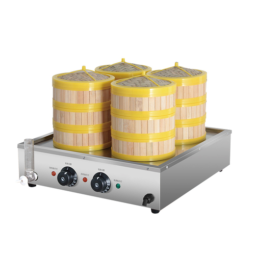 KK Electric Four Head Steamer - 475x495x140mm
