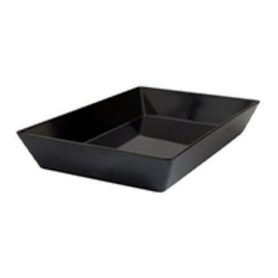 Coucou Melamine Rectangular Deep Bowl 45x30cm Black
