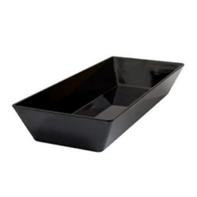 Coucou Melamine Rectangular Deep Bowl 50x20cm Black