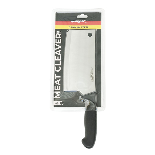 Kharve Meat Cleaver 18cm Black Handle