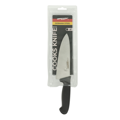 Kharve Cooks Knife 15cm Black Handle