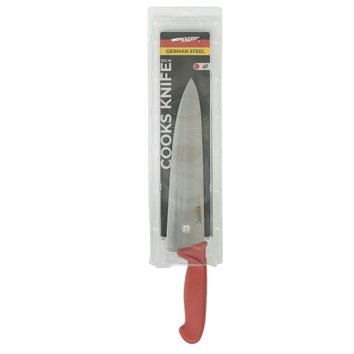 Kharve Cooks Knife 25cm Red Handle
