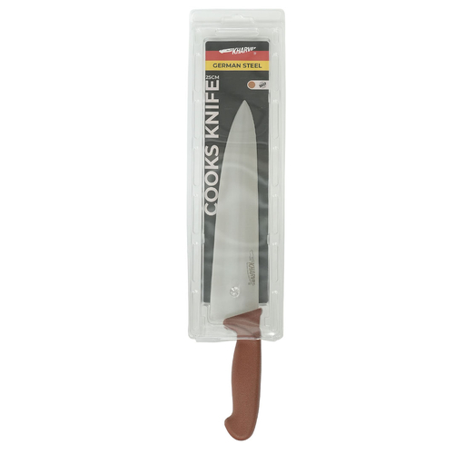 Kharve Cooks Knife 25cm Brown Handle
