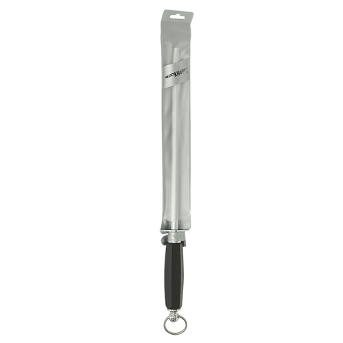 Kharve Sharpening Steel Round 30cm Black Handle
