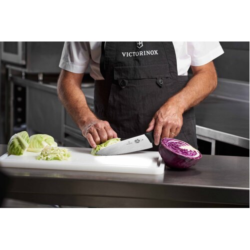 Vitorinox Carving Knife Straight Edge 200mm - Black Fibrox