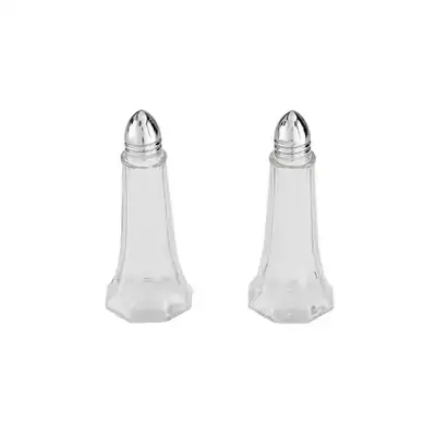 Salt & Pepper Shaker  115mm / 30ml Stainless Steel Top / Glass Body