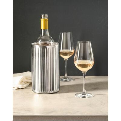 Crown Barware Ribbed Wine Cooler 120mm Ø 200mm Height Stainless Steel