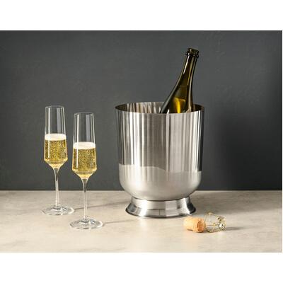 Crown Barware Fluted Champagne Bucket 215mm Ø 255mm Height Stainless Steel