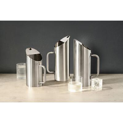 Crown Barware Ribbed Water Pitcher 18/10 1.0Lt