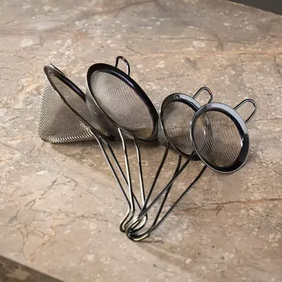 Crown Barware Cocktail Conical Strainer 80mm - Black