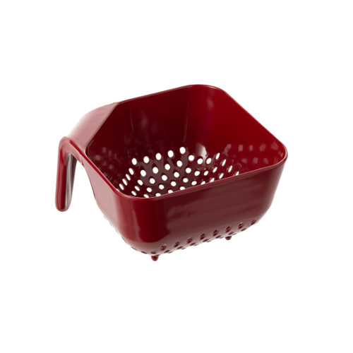 Coucou Melamine Square Filter with Handle 16.5x15x7cm - Red - 956329