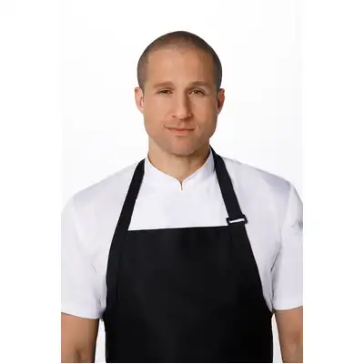 Large Bib Apron - Black - A111-BLK - A111-BLK