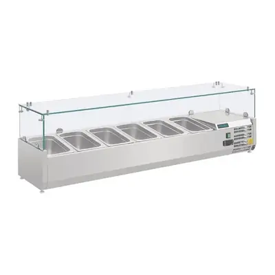 Polar AB090-A G-Series Countertop Prep Fridge 6x 1/4GN