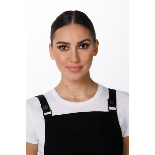 Chef Works Byron Cross-Back Black Apron - ACRS602-BLK - ACRS602-BLK