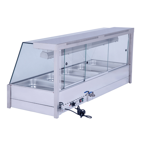 Bonvue BM17TC - Angled Countertop Wet and Dry Bain Marie