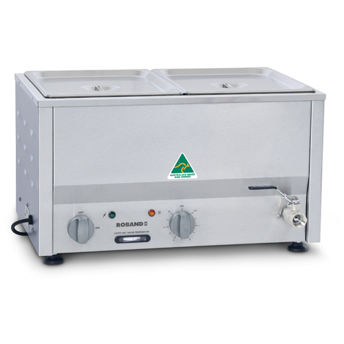 Roband BM2 Bain Marie - Fits two 1/2 size pans | Pans not included - BM2
