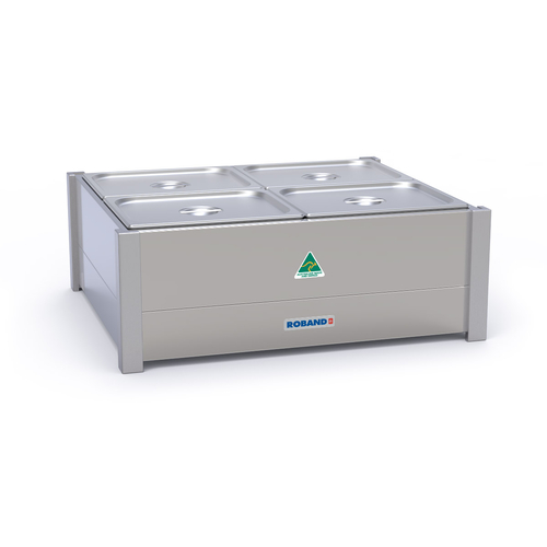 Roband BM22 Bain Marie - Fits 2 rows 2 x 1/2 size pans | Pans not included