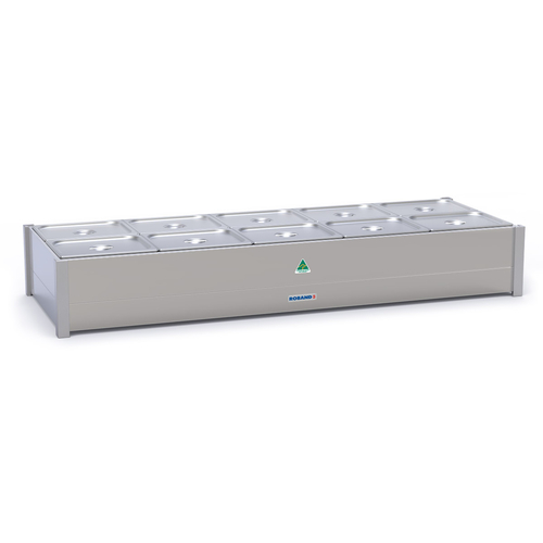 Roband BM25 Bain Marie - Fits 2 rows 5 x 1/2 size pans | Pans not included