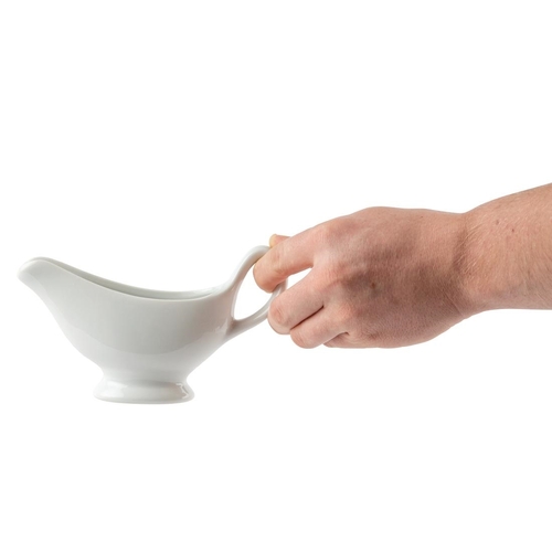 Olympia Whiteware Gravy Boat - 215ml 7.5oz (Box of 6) - C243