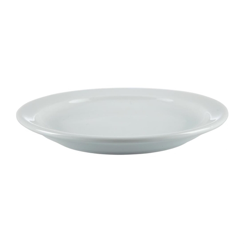 Olympia Whiteware Narrow Rimmed Plate 150mm (Box of 12)
