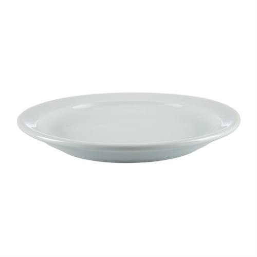 Olympia Whiteware Narrow Rimmed Plate - 150mm 6" (Box of 12) - CB486