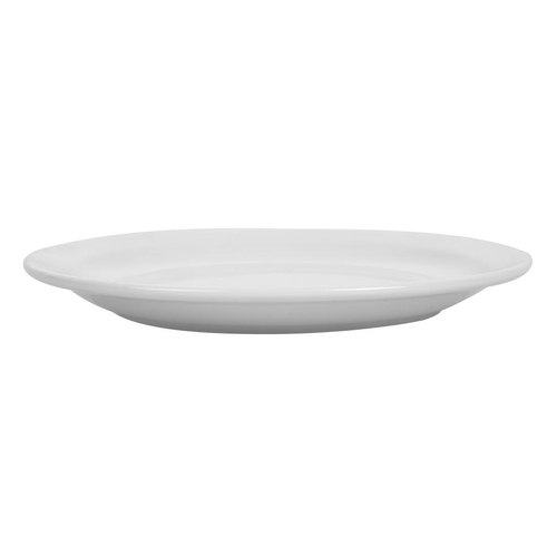 Olympia Whiteware Narrow Rimmed Plate - 200mm 8" (Box of 12) - CB488