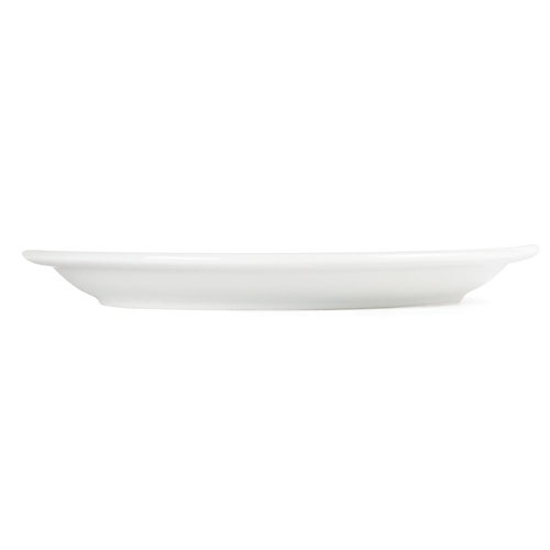 Olympia Whiteware Narrow Rimmed Plate - 230mm 9" (Box of 12) - CB489