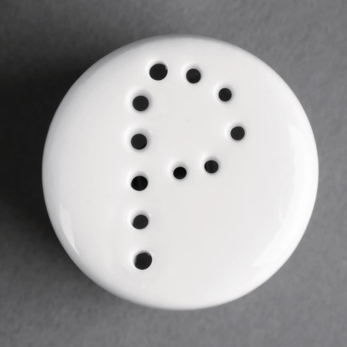 Olympia Whiteware Pepper Shaker 80mm (Box of 12)