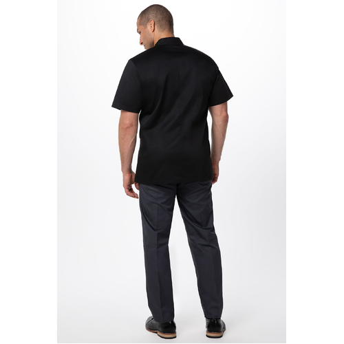 Canberra Basic Chef Jacket - Black - CBBS-XS - CBBS-XS